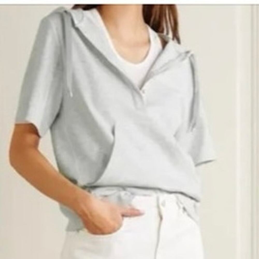 Max Mara Leisure short sleeve hoodie pullover M